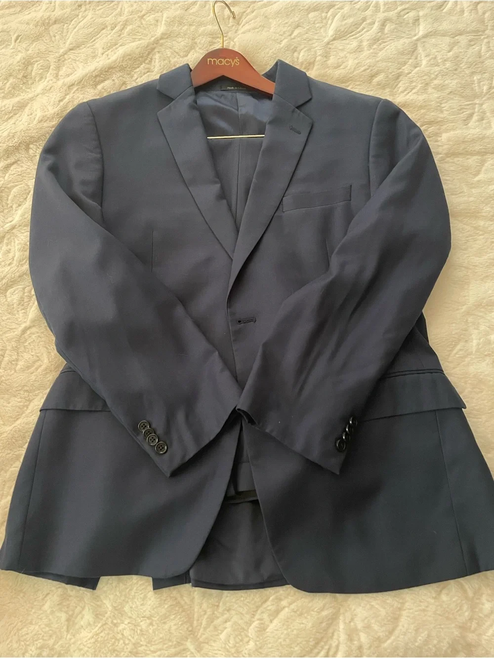 MICHAEL Michael Kors Men's Navy Single-Breasted Suit Jacket